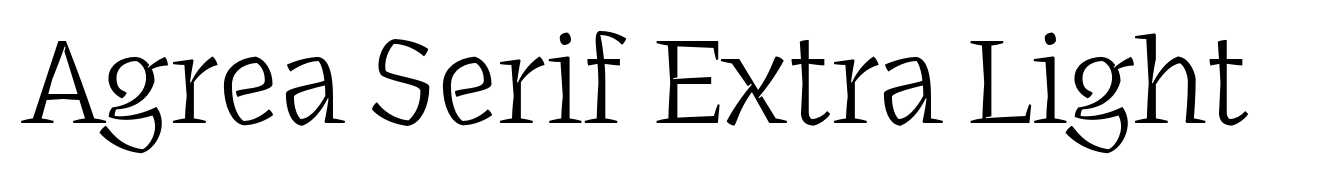 Agrea Serif Extra Light